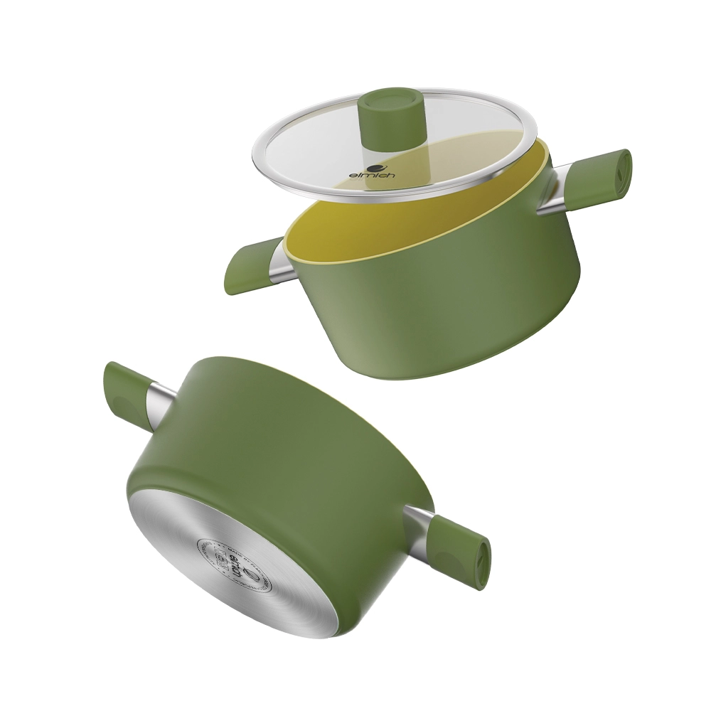 combo nồi chảo men sứ