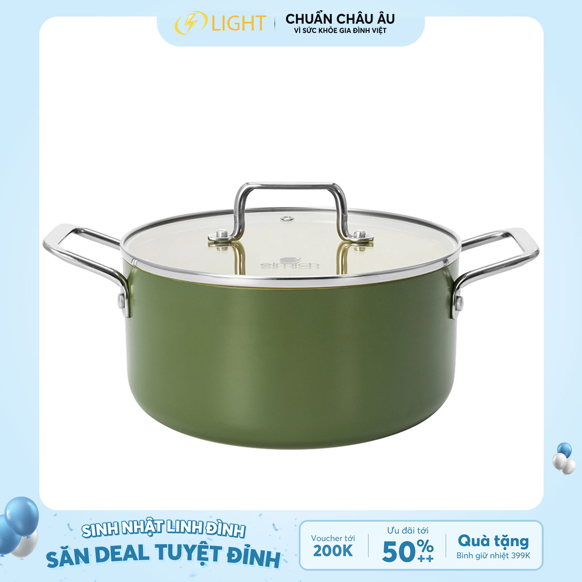 Nồi nấu to men sứ