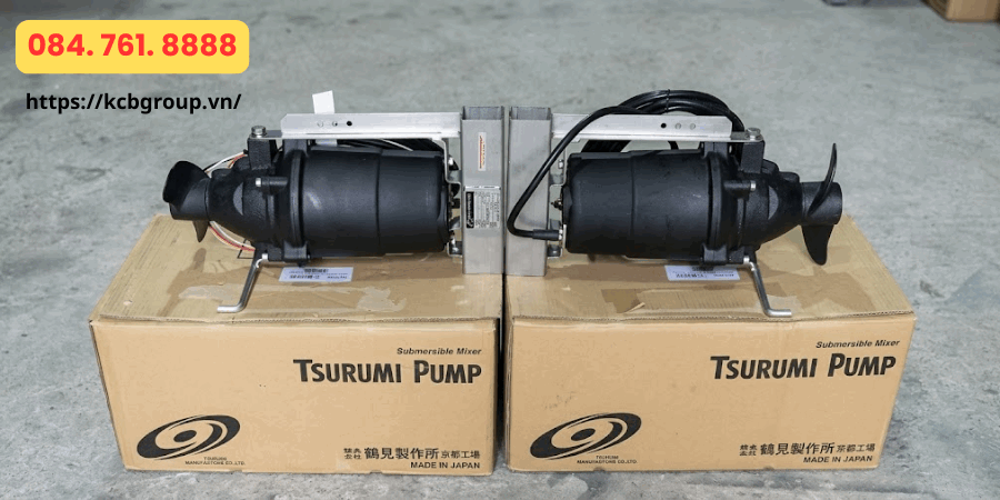 Máy khuấy chìm Tsurumi MR41NF3.0 ứng dụng trong trạm bơm và nhà máy xử lý nước thải